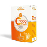 New Life C 1000 Plus Vitamin C Supplement with Zinc, Vitamin D, and Selenium - 30 Tablets for Immune System Support