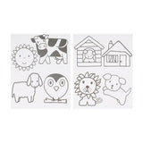Lino Shrinking Art Paper 2-Pack (7.87 x 9.84 inches) - Unique Miniature Crafting for Kids & Adults