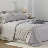 Kasentex Lightweight Duvet Cover Set - Breathable Bedding Set with Shams