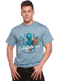 California Summer Adventures Men's Bamboo Viscose/Organic Cotton Short Sleeve Graphic T-Shirt