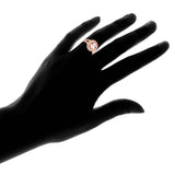 18K Rose Gold Oval-Cut Morganite Engagement Ring - Assorted Sizes