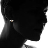 Tri-Tone Bumble Bee Stud Earrings Made with Swarovski Elements