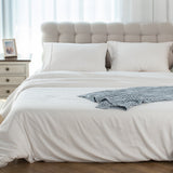 Kasentex Lightweight Duvet Cover Set - Breathable Bedding Set with Shams