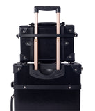Aristocratic Leather Carry-on Set - Black