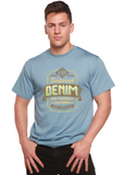 Sanforized Denim Men's Bamboo Viscose/Organic Cotton Short Sleeve Graphic T-Shirt