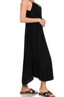 Zenana Woven Arc Hem Cami Dress With Flowy Pockets