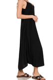 Zenana Woven Arc Hem Cami Dress With Flowy Pockets