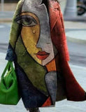 European And American Women's New Long Sleeved Large Woolen Overcoat