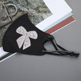 Rhinestone Smiley Butterfly Pattern Sun Block And Dustproof Mask