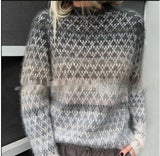 Crew-neck Pullover Knitwear A Trendy Versatile Sporty Jacket