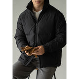Mens Short Insulated Down Jacket Thickened Casual Outerwear