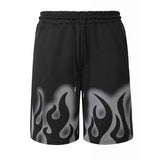 Mesh-Panel Breathable Casual Drawstring Shorts