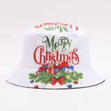European And American Digital-print Bell-shaped Reindeer Bucket Hat