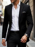 European-size Youth Business-Casual Color-Block Suit