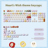 Sublimation Cute Cartoon Pig Party Theme Height Keycap Full Set