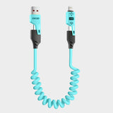KP-314 3-in-1 4-in-1 65W Retractable Charging Cable Fast Charging For Appl Huawe Cross-Border Product