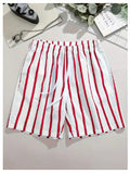 Hawaiian Beach Board Shorts For Men 3D Striped Design