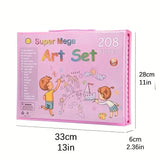 208pcs Extra Large All-in-One Art Supplies Set