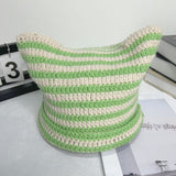 Simple Striped Casual Wool Hat