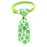 St. Patrick's Day Four-leaf Clover Bow Pet Tie