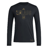 adidas Mens Size FC Long Sleeve Pre-Game T-Shirt Black/Los Angeles Football Club Small Tall