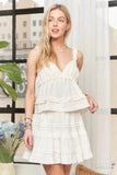 ADORA Ruffled Tiered Crop Top