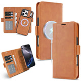 Wireless Charging Magnetic Leather Phone Case