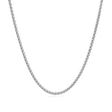 14k White Gold Round Wheat Chain 1.5mm