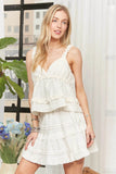 ADORA Ruffled Tiered Crop Top