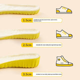 Cloud Winter Warm Height Increasing Insole Wool Fleece Lined