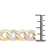0.70 Carat Genuine White Diamond .925 Sterling Silver Bracelet