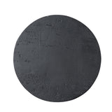 Black Round Side Table with Pedestal Base