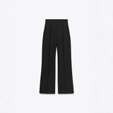 Retro Fashion Versatile Slimming High-waisted Pants With Zip Decoration