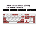 Two-color Keyboard Wired Office Green Black Tea Red Axis Hot Plug Computer