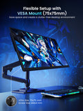 UPERFECT Portable Monitor 18.5 Inch, 120Hz 1080P FHD, 125 Percent SRGB, IPS HDR Gaming Screen, FreeSync, VESA Ready With Stand, USB C HDMI External Travel Monitor For Laptop MacBook