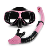 Diving Set Mask And Dry Snorkel With Myopia Option Availabl