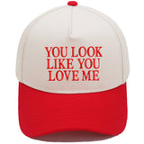 Embroidered Color-Block Casual Baseball Cap For Men And Women
