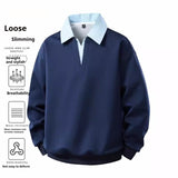 New Faux Two-piece Hoodie Cool And Casual Top