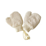 Fleece-lined Warm Finger Halter Baby Gloves