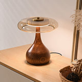 Solid Wood Bedroom Bedside Lamp Japanese Retro