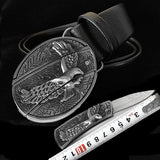 Smooth Buckle For Self-defense Trendy Punk-style Belt Buckle With A Distinctive Look