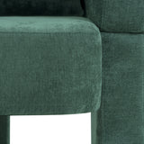 Modern 3-Leg Chenille Accent Chair with Ergonomic Arms & Removable Pillow