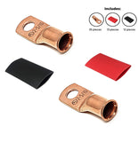 2 Gauge Cable Lugs with Heat Shrink Tubing Kit