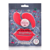 Bee Beauty Cherry Hydrogel Lip & Eye Mask Set for Soft Skin