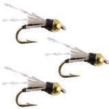 3 Pack Beadhead Black 3 Dollar Dip Serendipity Nymph - Size 16