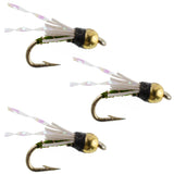 3 Pack Beadhead Olive 3 Dollar Dip Serendipity Nymph - Size 18