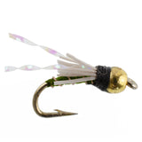 3 Pack Beadhead Olive 3 Dollar Dip Serendipity Nymph - Size 16
