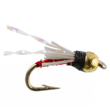 3 Pack Beadhead Red 3 Dollar Dip Serendipity Nymph - Size 18