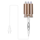 3-Barrel Curling Iron Wand Electric Hair Curler 1" Triple Hair Waver