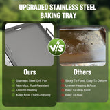 3 Burners Portable Propane Griddle，25 inch Stainless Steel Gas Grill，24,000 BTU Table Top Grill TG0130C